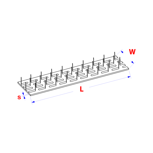 Multinailing gusset