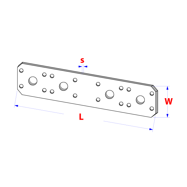 Flat connector heavy