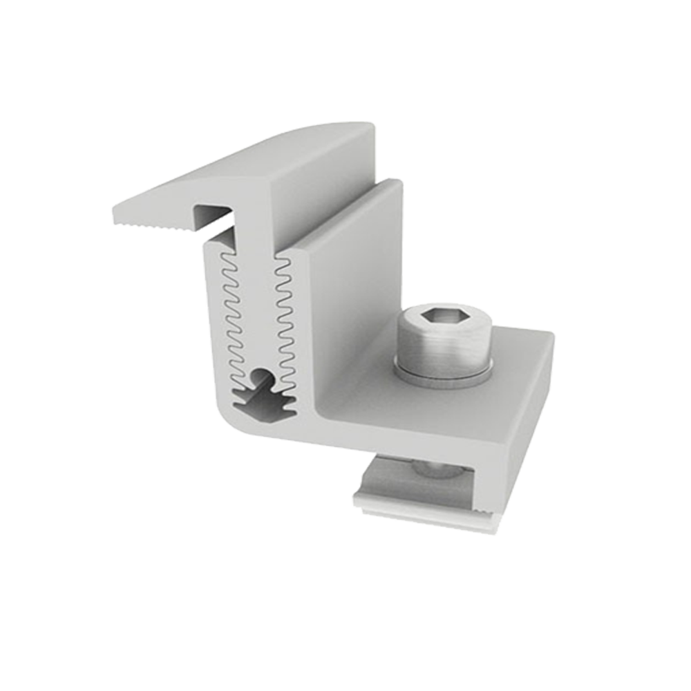 Solar Racking Adjustable End Clamp